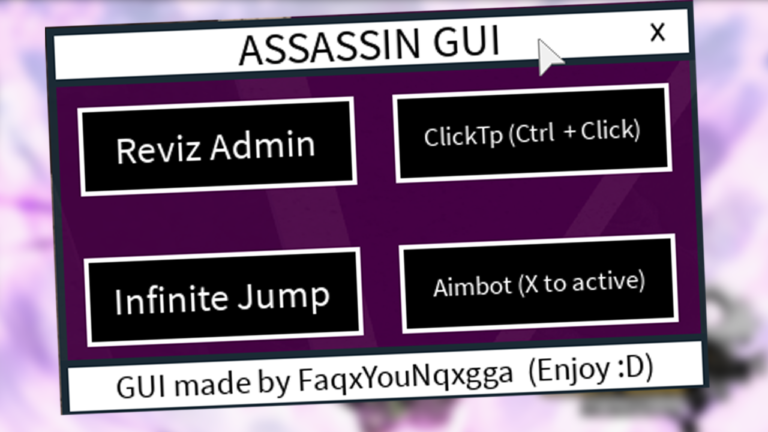 Assassin Gui Best Roblox Exploit Scripts - roblox reviz admin hack tutorial