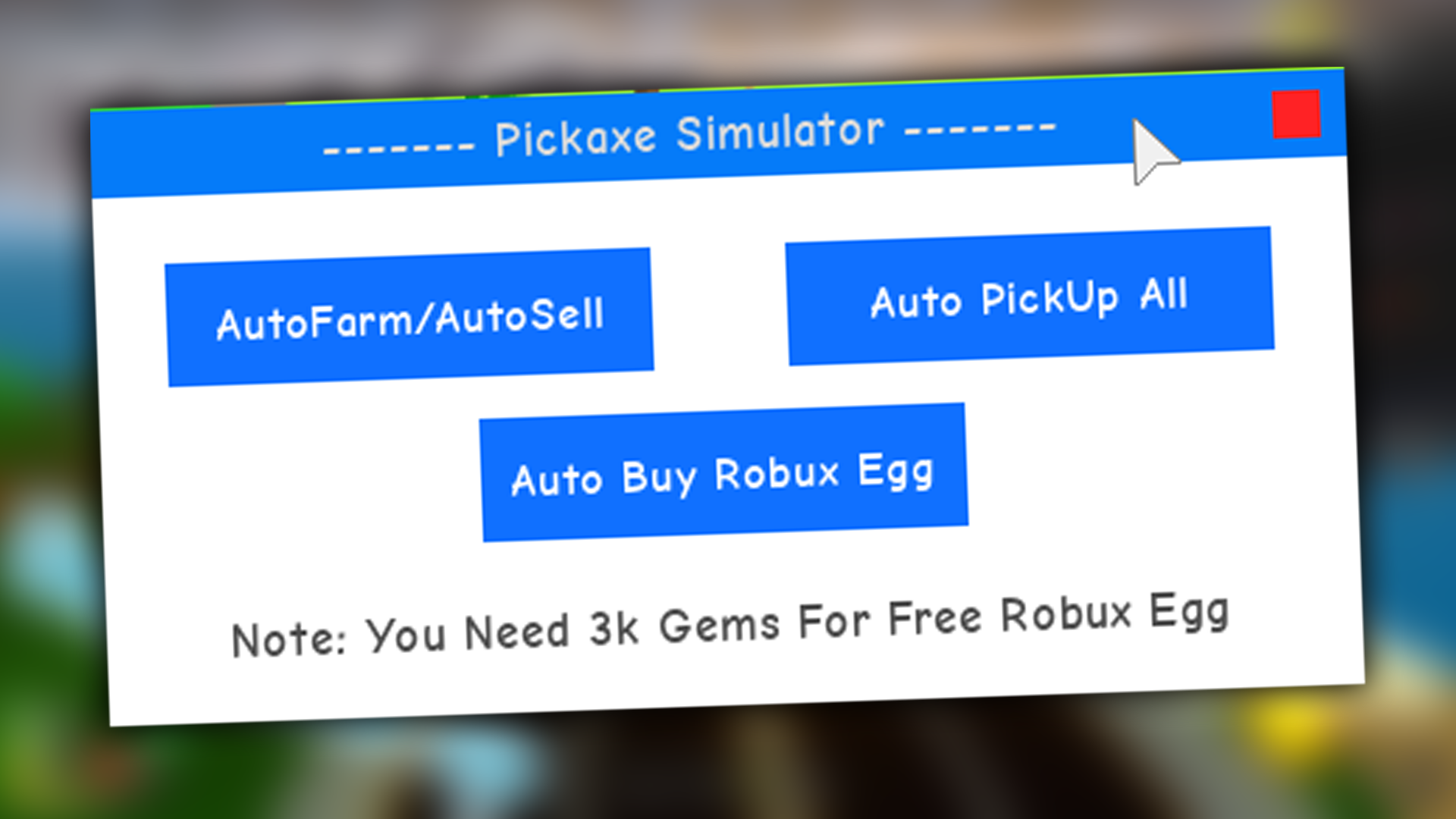 Pickaxe Simulator Gui Best Roblox Exploit Scripts - robux city xyz